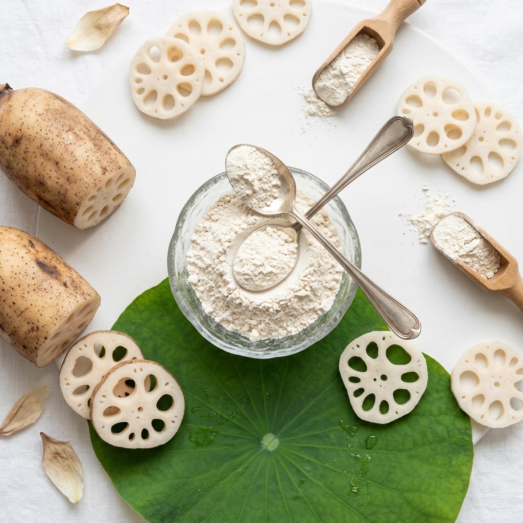 Water Milled Drying Lotus Root Powder Traditional Soothing & Digestive Nutrient Concentrate