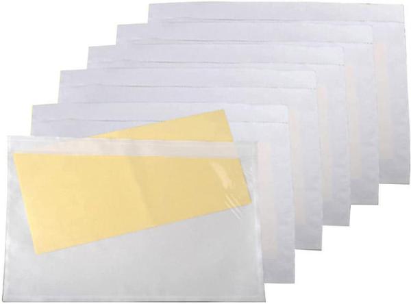 Polyethylene Adhesive Packing Slip Pouch Biodegradable Self Adhesive Shipping Label Pouch Durable