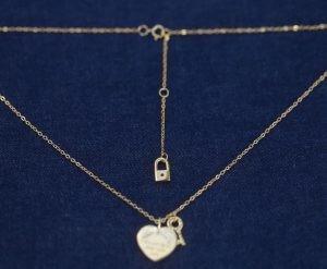 Personalized Charms Key Lock Heart Padlock Bracelet Gold Qixi Gift