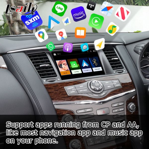 Автомобиль андроида подъема экрана типа 2 IT06 HD патруля Y62 Nissan беспроводной carplay