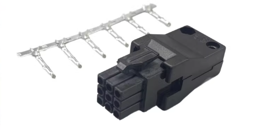 Delta Servo Motor Plug with Crimp/Solder Termination Moog Gender Configuration for 18-24 AWG Wire Gauge