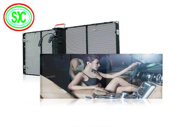 HD Full Color Video Publicidad Led Screen G3.91-7.82 Ventana interior de vidrio transparente con pantalla LED