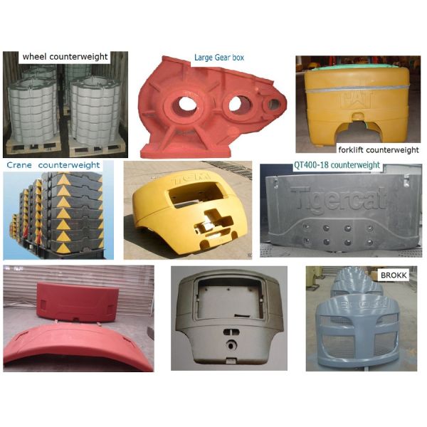 Противовес лифта утюга серого цвета 10000kg GG200 TS16949