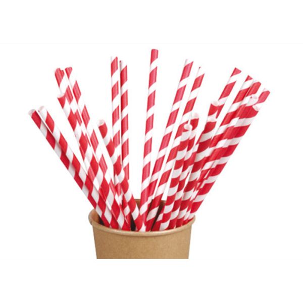 Bebida rayada 6m m Dia Earth Friendly Paper Straws