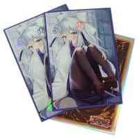 Luvas plásticas do cromo de coleção de Art Printed Game Card Sleeves do sólido feito sob encomenda do tamanho 62x89mm de Yugioh Japão das luvas do cartão do Anime