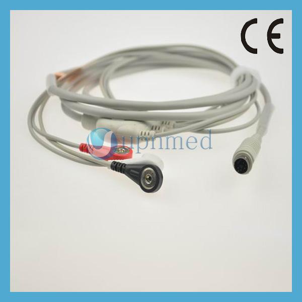 MEK 3 lead ECG Cable with clip/snap