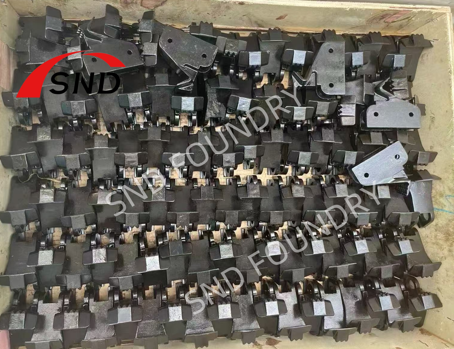Material de acero inoxidable 4340 Clamps Castings Proceso de superficie de fosfato negro