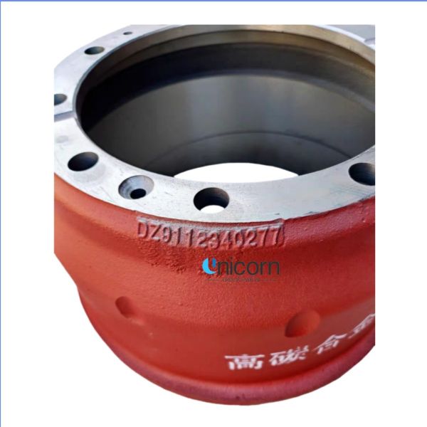 DZ9112340277 Shaanxi Automobile Xuande Rear Brake Drum Truck Brake Systems Component High Performance Rear Basin Brake