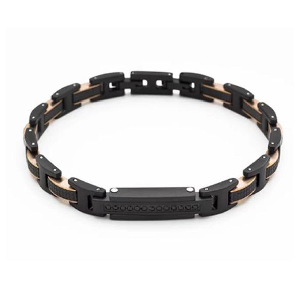 Adjustable Engraved Magnetic Stainless Steel Custom Bracelet