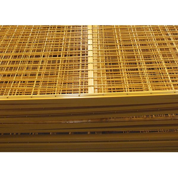 Construction Site Canada Temporary Fencing / Steel Welded Wire Mesh Custom Color