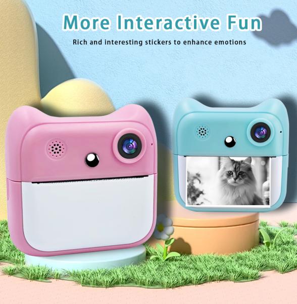 2025 A25 Shooting Instant Print Camera Perfect Gift for Children No Ink 1300mah Large Capacity Photo Camera Music Player