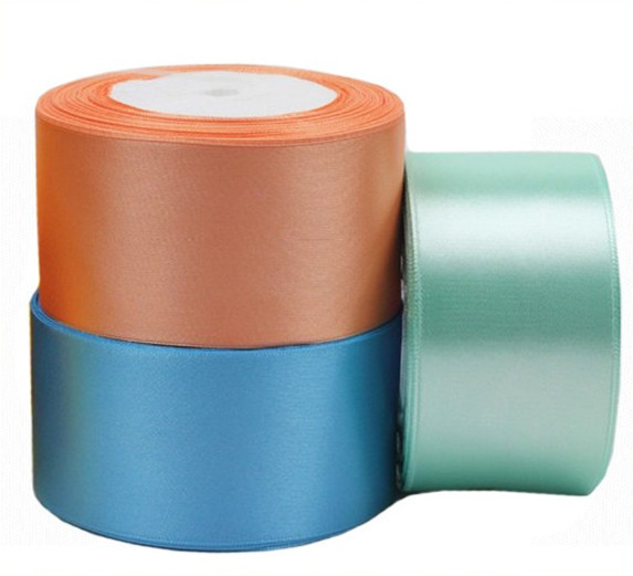Eco Friendly Recycle Polyester Material Ribbon Satin Ribbon for Home Textile 3mm-100mm