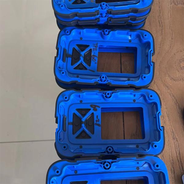 TPE resistente ao frio molde de injecção de overmold cor azul para electrodomésticos