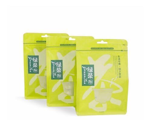 Laminated Material Custom Resealable k Standing Up Pouch Aluminum Foil Green Tea Package Bags