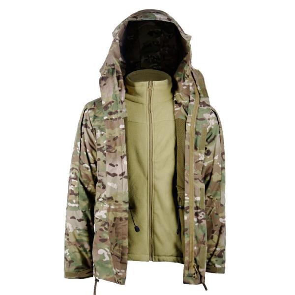 ODM Military Winter Coat Men Windbreaker Hood Fiber Polyester