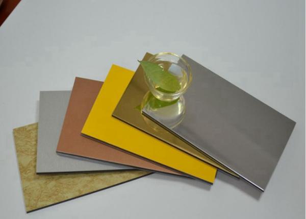 0.21mm Panneau composite en aluminium PVDF revêtement murale métallique