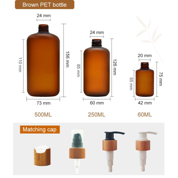 Бутылка насоса прессы янтарного прозрачного круглого ЛЮБИМЦА плеча пластиковая на шампунь 130мл