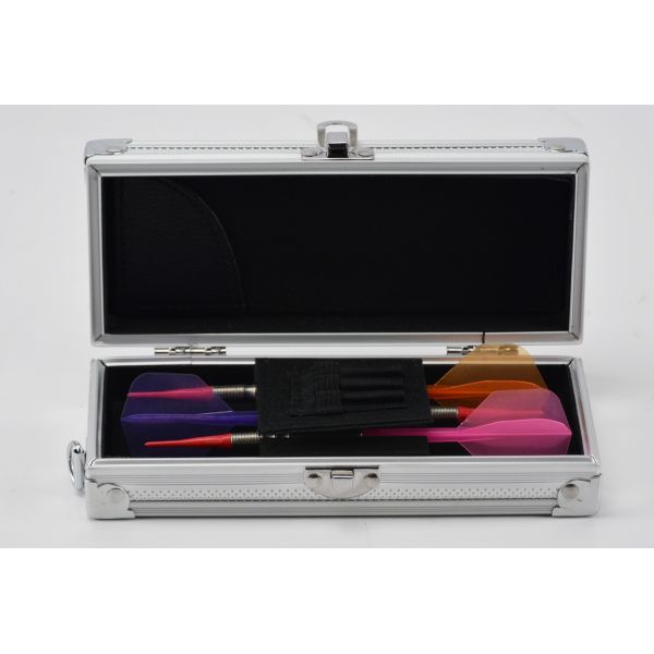 Переносная сумка дротика трудного алюминиевого случая дротика небольшая для коробки дротика спорт алюминиевой серебряной