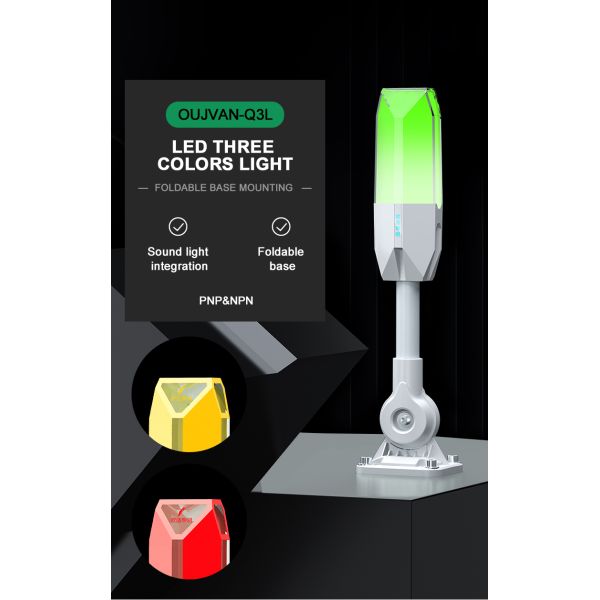 Feu de signalisation à tour lumineuse DC 24V, abat-jour en PC, indicateur d'alarme et de signalisation d'avertissement