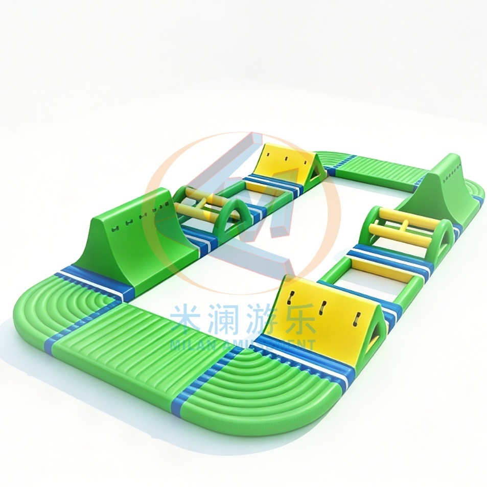 Commercial Metal Frame Pool – Heavy-Duty Steel Frame with Inflatable Park for Water Park & Amusement