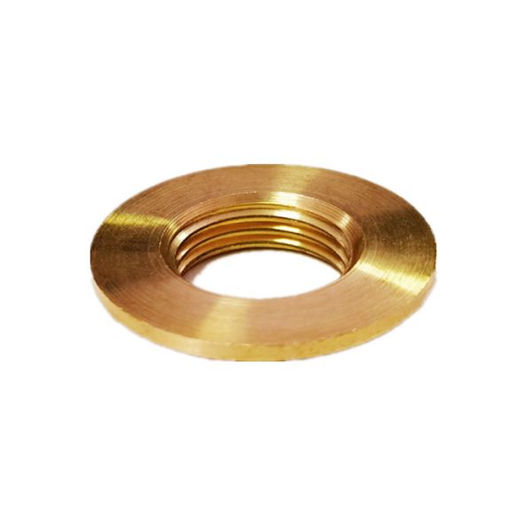 1/2″ NPT Wide Flange Brass Tap Back Nuts Male