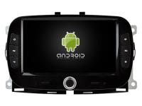 Stereo multimídia de carro de tela de 7 polegadas sem DVD para Fiat 500 2016-2019 GPS CarPlay Player