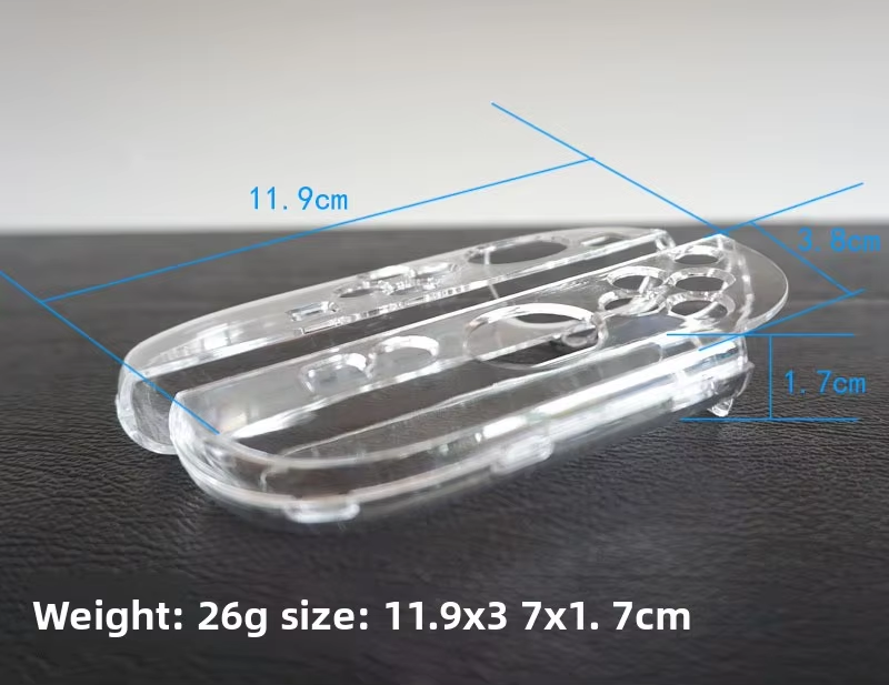 New Game Console Protective Case Split Transparent Crystal Shell Handle Fine Hole Anti-Fall Cover for Switch 2