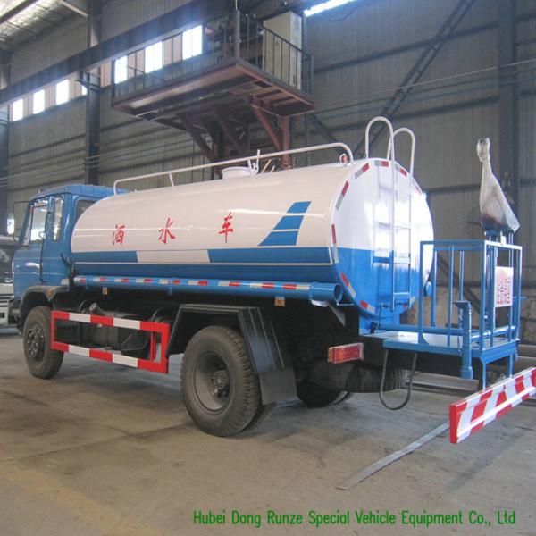 10 Ton  Stainless Steel Clean Drinking Water Tank  Truck With  Water  Pump Sprinkler For  Water Delivery and Spray