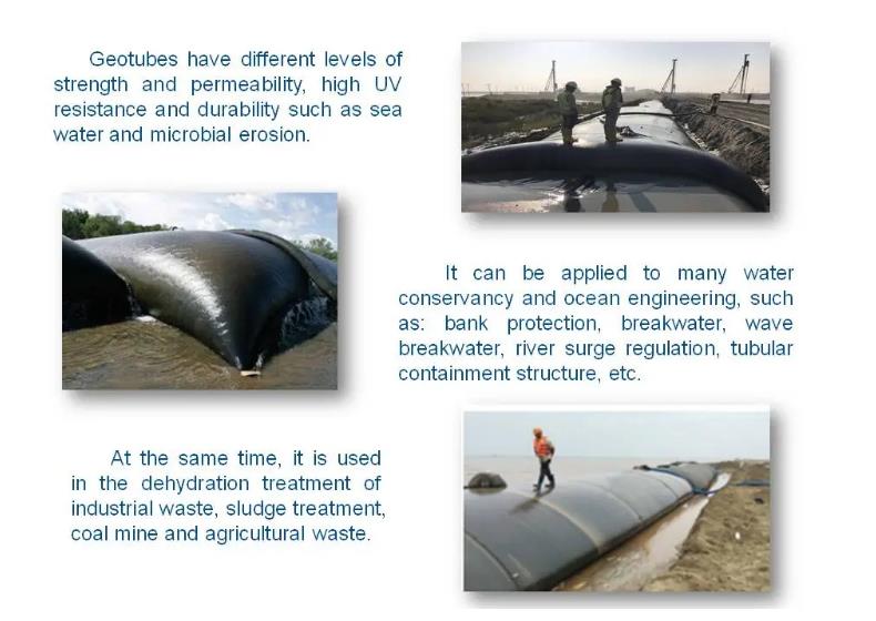 Водоустойчивый драгируйте сумки Geotube Dewatering для предохранения от банка