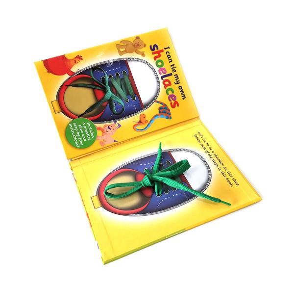 Foldable Diecut Baby Board Book Printing 18*18.5cm Small Size For Learning