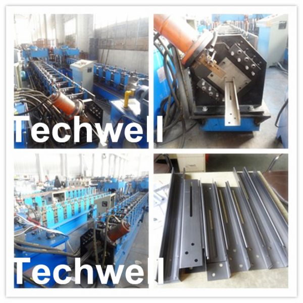 grueso 0 0,4 - de 1.0m m - 15m/min rollos del perno prisionero de la velocidad C que forman la máquina para la quilla de acero ligera