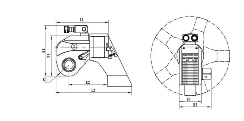 ODM Hydraulic Wrench Square Drive Torque Wrench Customize For Wind Industry