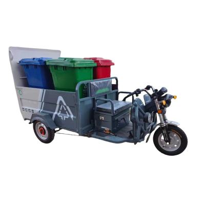 Four Barrels Pure Sanitation Electric Tricycle Garbage Electric Sanitation Truck For Cleaning