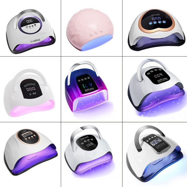 2-in-1 Hand Pillow UV LED Nail Lamp with 90 PCS Light Beads and 380W High Power for Salon and Home Use