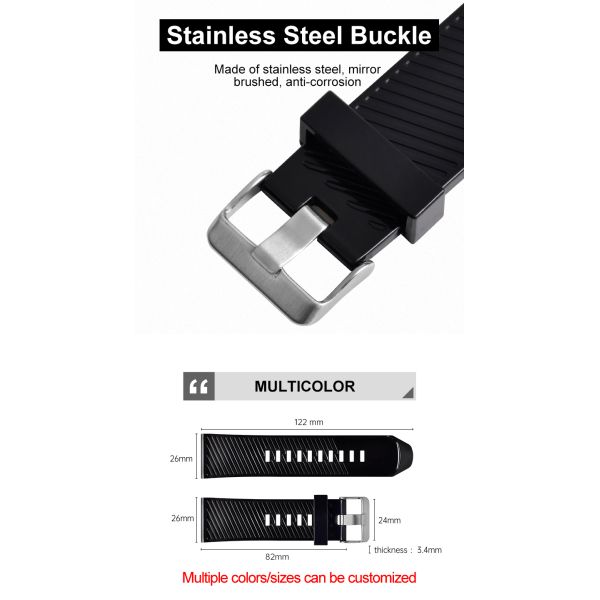 Ремешок для часов TPU Яблока, ремешки для часов замены силикона спорта