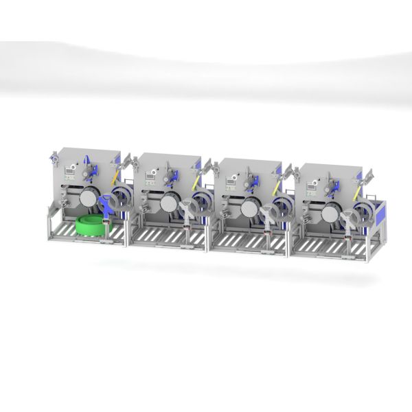 Automatic PET Strap Winding Machine with 80kg Capacity, Dual Servo Motor, and Palletizing System