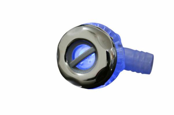 Customized 2 inches Rifled Hot Tub Fittings / SPA LED Light Shower Jet