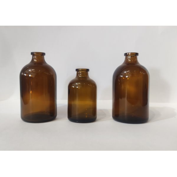 фармацевтическая косметика 20мл пробирка отлила в форму янтарную стеклянную пробирку стеклянной бутылки для впрыски