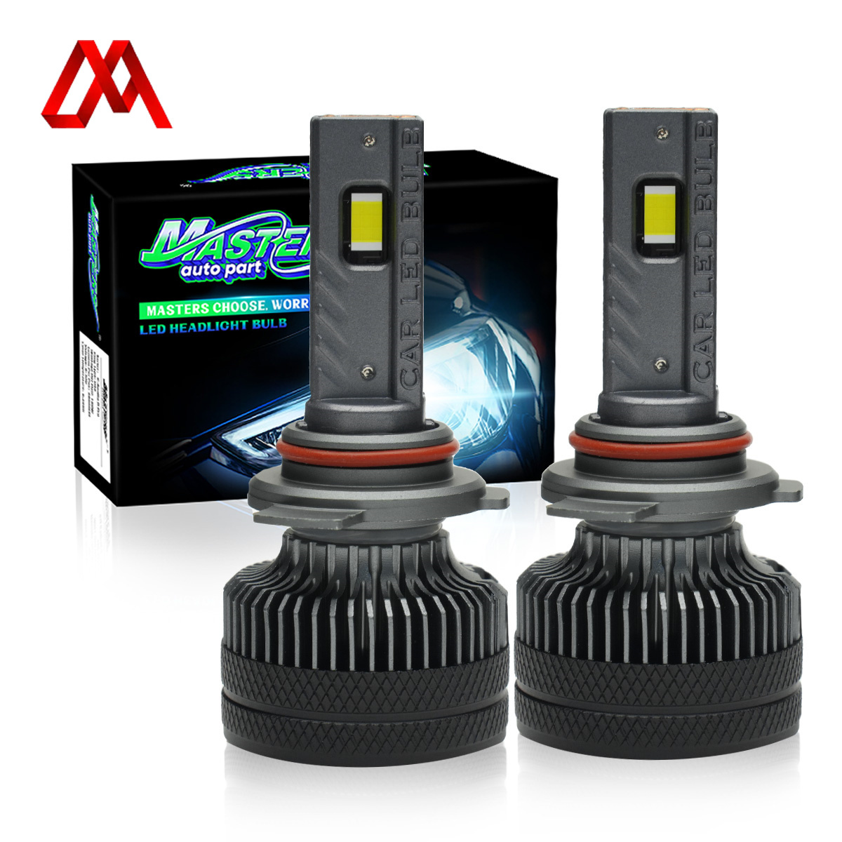 Мастера KS90 180W 40000 Люмен 6500K Холодный Белый H4 9005 9006 9012 светодиодные фары лампочки