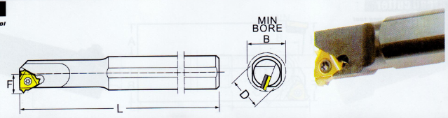 Adjustable Carbide Counterbore External Indexable Threading Tool High Strength