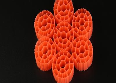 Tamanho material dos meios de filtro K1 25*10mm do HDPE e cor branca para o tratamento de águas residuais