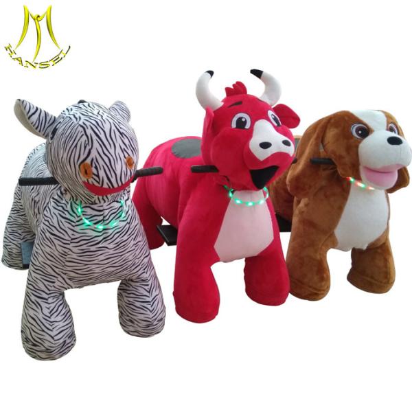 Hansel 2018 electric plush motorized riding animals toys for mall