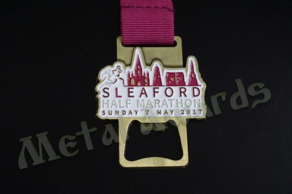 Marathon Desing Medal Bottle Opener , Novelty Beer Opener Medal For Sports Game