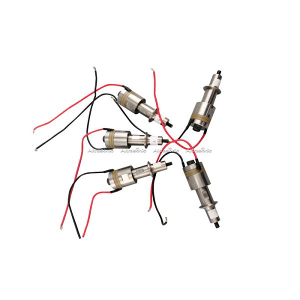 60Khz 100w Ultrasonic Transducer With Titanium Booster , Micro Ultrasonic Transducer