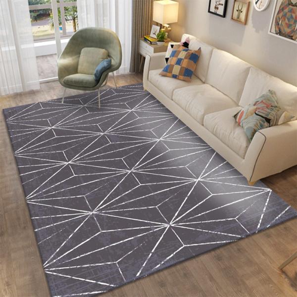 Geometric Bedroom Floor Carpets 60*90cm 80*120cm Living Room Rug Anti Slip