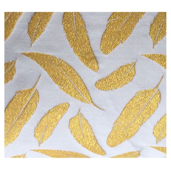 Cotton Feather Pattern Decorative Cushion Covers Color Customized for Bed