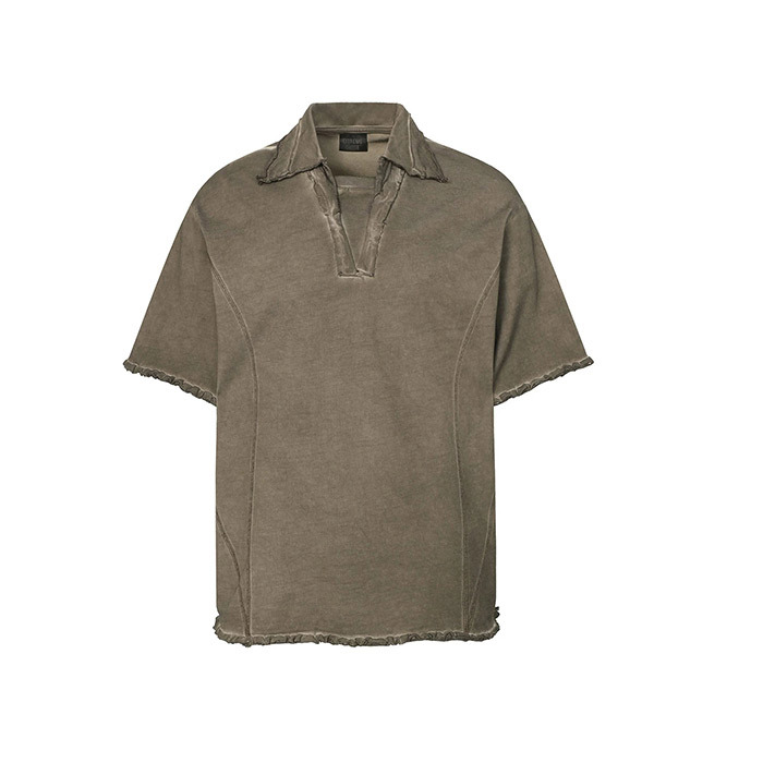 Raw Edge Men's Custom Polo Shirts Dark Custom Polo Shirt Oversized