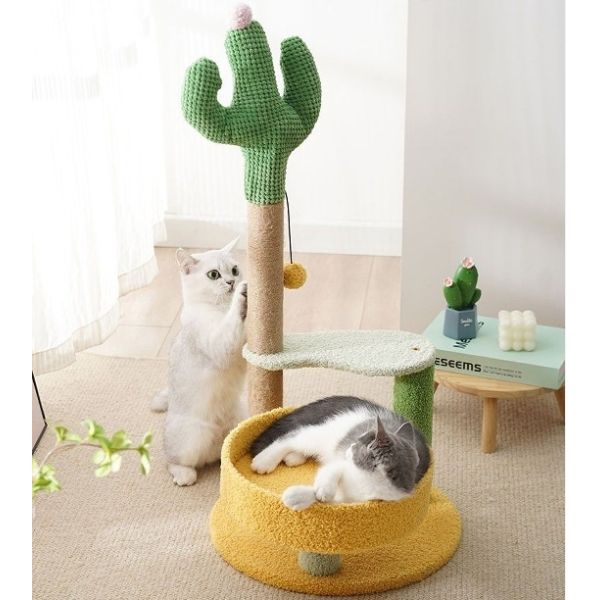 Customized Three Layer Cat Scratcher House Desk Carrier Toy Detachable Furniture Cat Tree