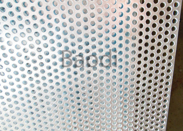 Carbon Steel Metal Perforated Panels Round Hole , Perforated Stainless Steel Plate 