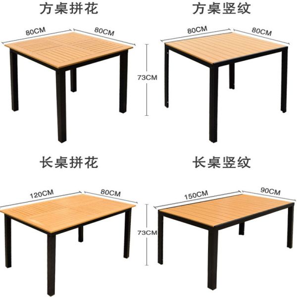 Powder Coated Outdoor Garden Tables and Chairs for Picnic Wine Table Furniture Set